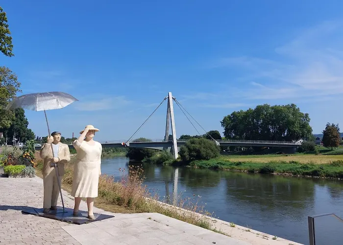 Mw 4a Bis 66 M2 Weserbergland Weser 1-2p 1szi Mbad 3-4p 2szi M2baeder Terrasse Waesche Endreinigung Self Checkin *